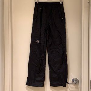North Face waterproof pants with mesh lining.